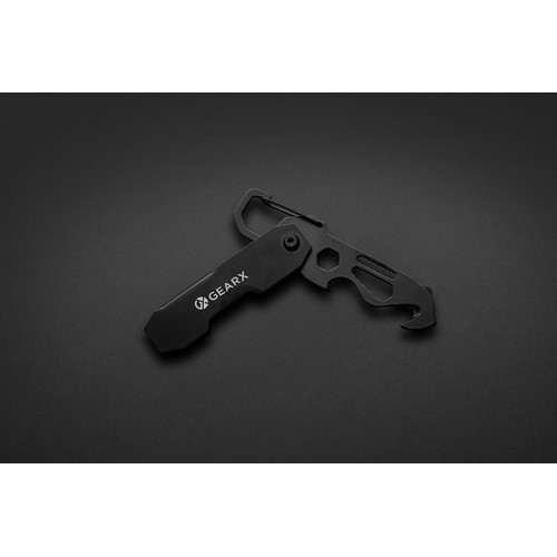 Herramienta EDC plegable Gear X con mosquetón
