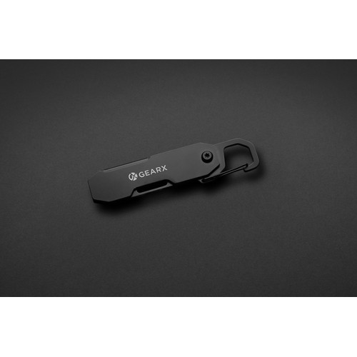 Herramienta EDC plegable Gear X con mosquetón