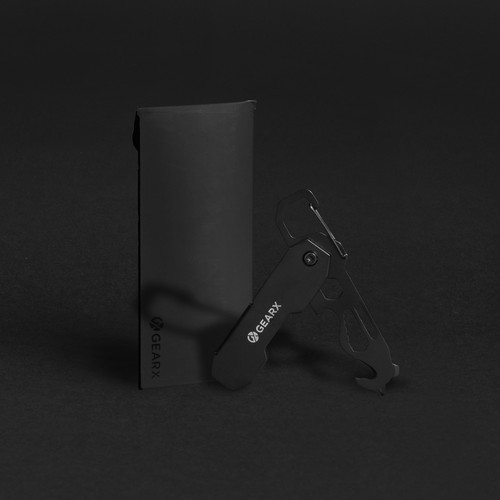 Herramienta EDC plegable Gear X con mosquetón