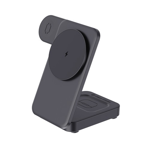black Cargador magnético 3 en 1 RCS Urban Vitamin Arcadia 15W