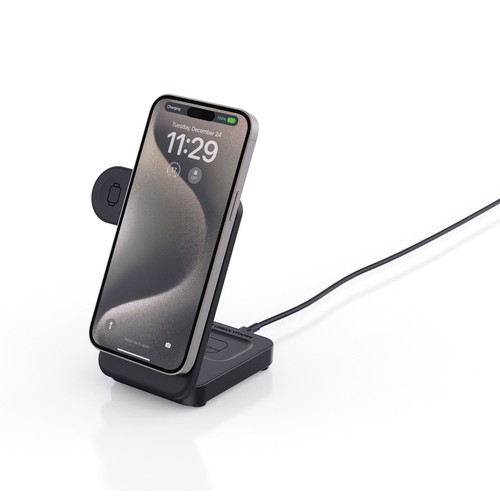 black Cargador magnético 3 en 1 RCS Urban Vitamin Arcadia 15W