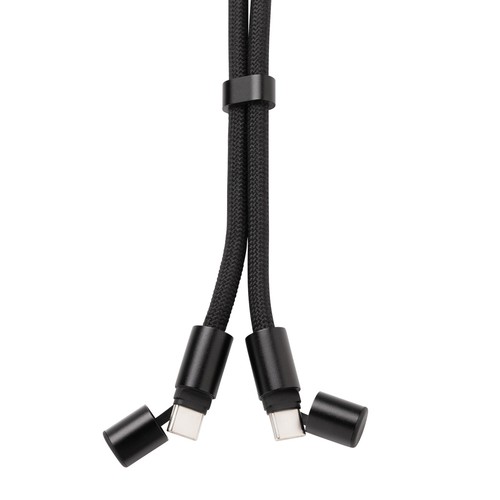 black Correa de muñeca para teléfono LoopAmp RCS RPET y cable 60W