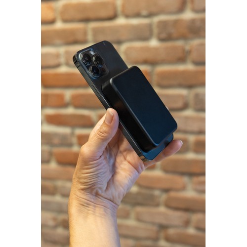 black Batería magnética plástico reciclado Amporia RCS 10.000 mAh