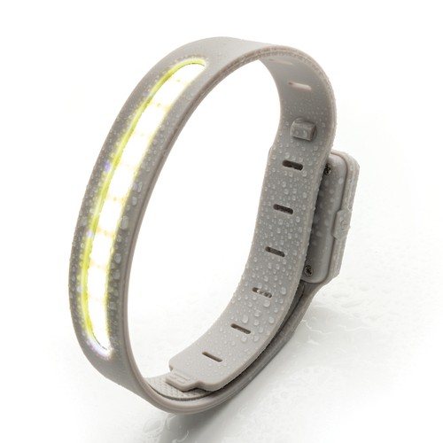 gray Luz de circulación LED recargable Lumi Sprint RCS rplástic