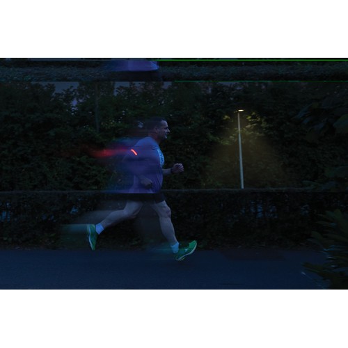 gray Luz de circulación LED recargable Lumi Sprint RCS rplástic