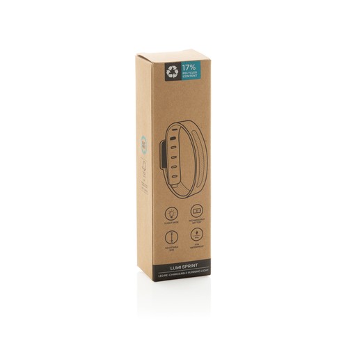 gray Luz de circulación LED recargable Lumi Sprint RCS rplástic