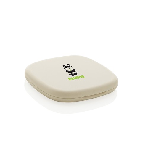 beis Espejo de maquillaje de plástico reciclado Reflecta RCS