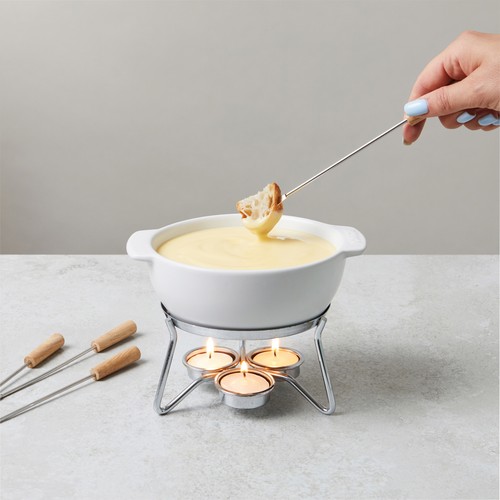 white Set fondue de queso BOSKA para fiestas 750 ml