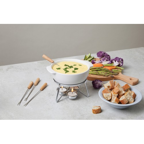 white Set fondue de queso BOSKA para fiestas 750 ml