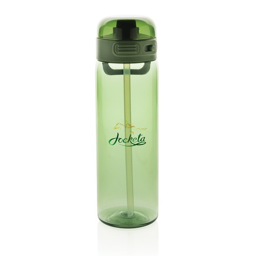 green Botella deportiva antigoteo SipnLock RCS RPET 800 ml