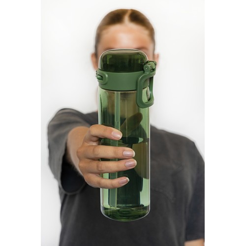 green Botella deportiva antigoteo SipnLock RCS RPET 800 ml