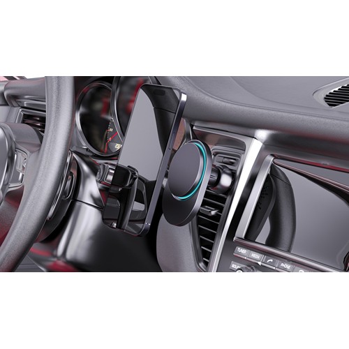 Support magnetique à voiture 15W en plastique RCS PowerCruze - 11