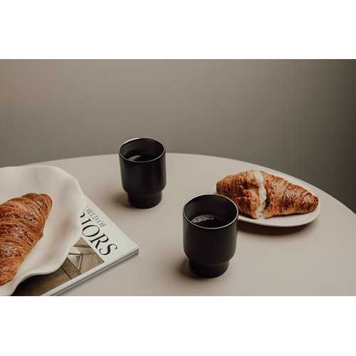 black Set 2 tazas de acero inoxidable recicladas VINGA Nagano RCS