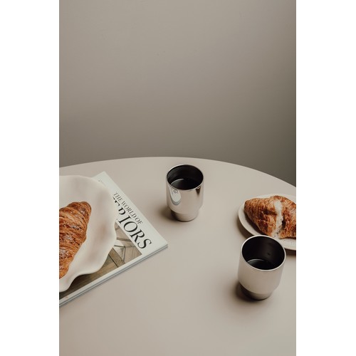 Set 2 tazas de acero inoxidable recicladas VINGA Nagano RCS