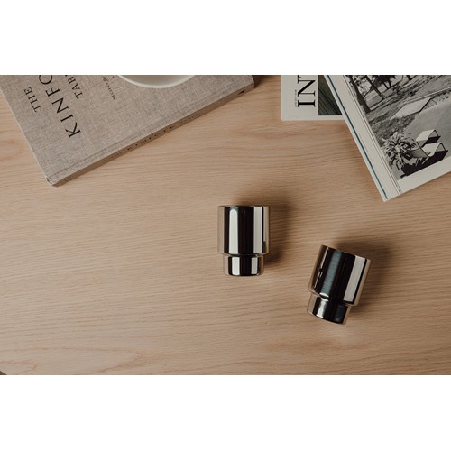 acero brillante Set 2 tazas de acero inoxidable recicladas VINGA Nagano RCS