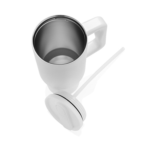 white Vaso Embrace RCS acero inoxidable reciclado RCS