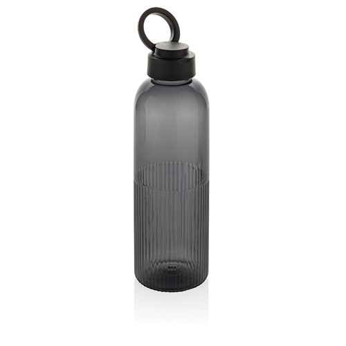 black Botella de agua antigoteo Ripple RCS RPET con asa 75 ml