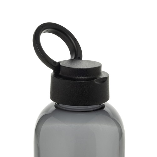 black Botella de agua antigoteo Ripple RCS RPET con asa 75 ml