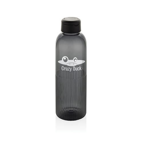 black Botella de agua antigoteo Ripple RCS RPET con asa 75 ml