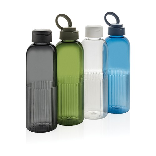 black Botella de agua antigoteo Ripple RCS RPET con asa 75 ml