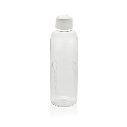 white Botella de agua antigoteo Ripple RCS RPET con asa 75 ml