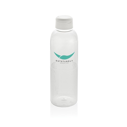 white Botella de agua antigoteo Ripple RCS RPET con asa 75 ml