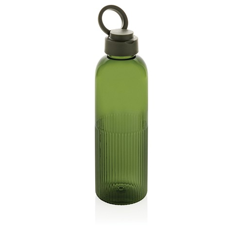 green Botella de agua antigoteo Ripple RCS RPET con asa 75 ml