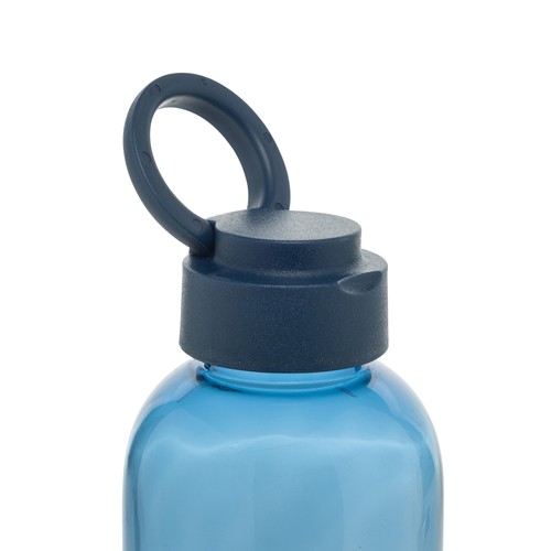 azul marino Botella de agua antigoteo Ripple RCS RPET con asa 75 ml