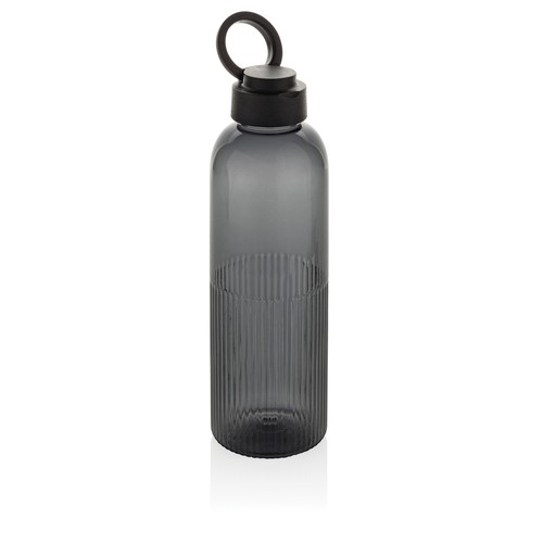 black Botella de agua antigoteo Ripple RCS RPET con asa 75 ml