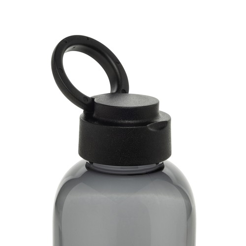 black Botella de agua antigoteo Ripple RCS RPET con asa 75 ml