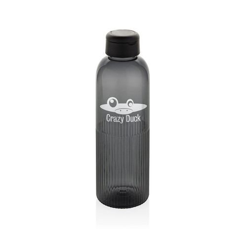 black Botella de agua antigoteo Ripple RCS RPET con asa 75 ml