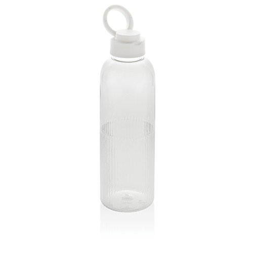 white Botella de agua antigoteo Ripple RCS RPET con asa 75 ml