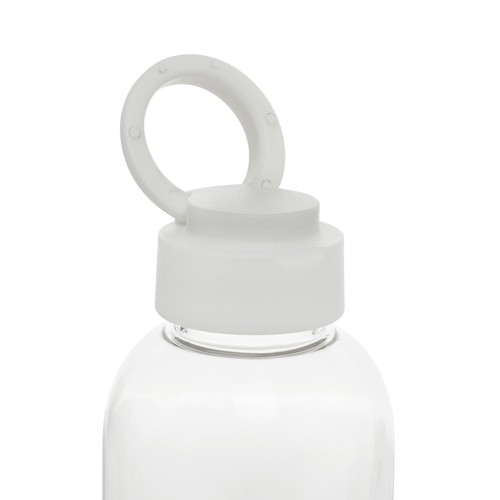 white Botella de agua antigoteo Ripple RCS RPET con asa 75 ml