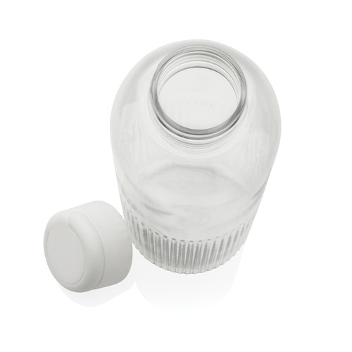 white Botella de agua antigoteo Ripple RCS RPET con asa 75 ml