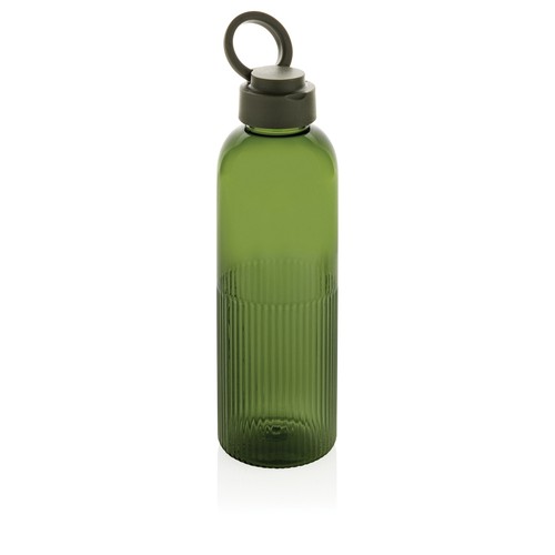 green Botella de agua antigoteo Ripple RCS RPET con asa 75 ml