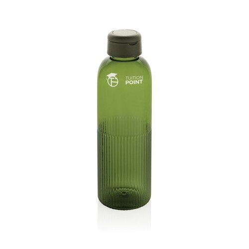 green Botella de agua antigoteo Ripple RCS RPET con asa 75 ml