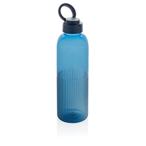 azul marino Botella de agua antigoteo Ripple RCS RPET con asa 75 ml