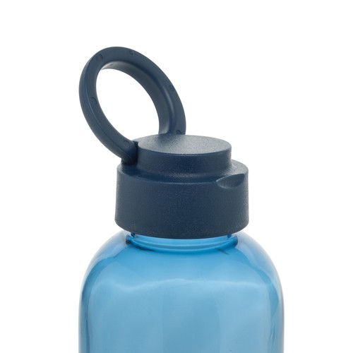 azul marino Botella de agua antigoteo Ripple RCS RPET con asa 75 ml