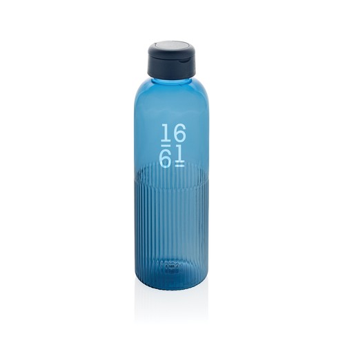 azul marino Botella de agua antigoteo Ripple RCS RPET con asa 75 ml