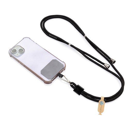 Tour de cou téléphone réglable en rPET recyclé RCS CarryLoop - 3
