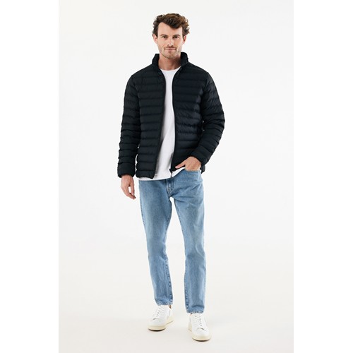 black IQONIQ Maiko Chaqueta Acolchada Hombre Poliéster Reciclado