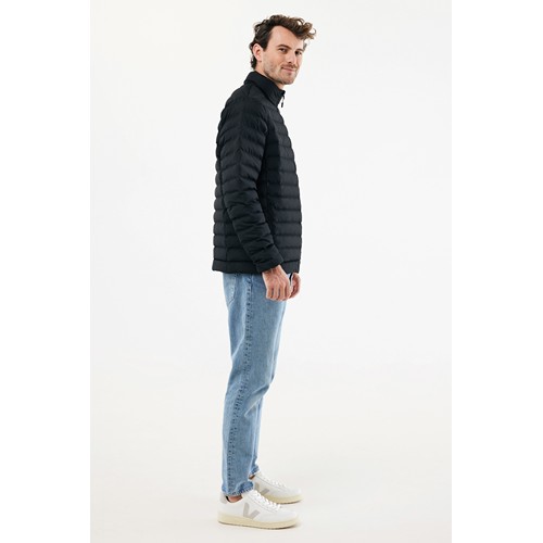 black IQONIQ Maiko Chaqueta Acolchada Hombre Poliéster Reciclado