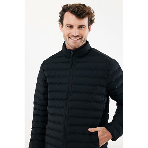 black IQONIQ Maiko Chaqueta Acolchada Hombre Poliéster Reciclado
