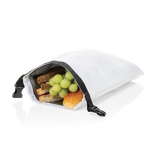 white Nevera plegable Snackstrap AWARE™ RPET 30x20 cm