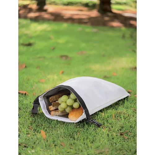 white Nevera plegable Snackstrap AWARE™ RPET 30x20 cm