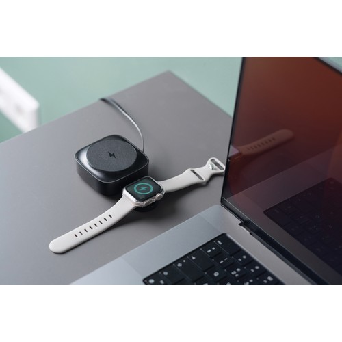 black Cargador inalámbrico Urban Vitamin Goleta 2 en 1 de 15W