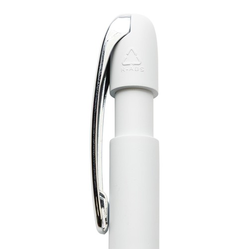Bolígrafo con clip metálico R-ABS certificación Glide GRS