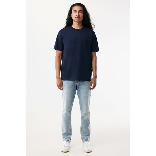 azul marino IQONIQ Nikko Camiseta Heavy Weight Algodón Reciclado