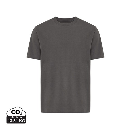 antracita IQONIQ Nikko Camiseta Heavy Weight Algodón Reciclado