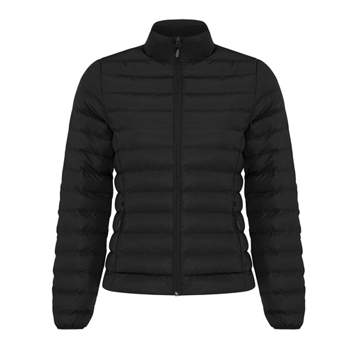 black IQONIQ Maiko Chaqueta Acolchada Mujer Poliéster Reciclado